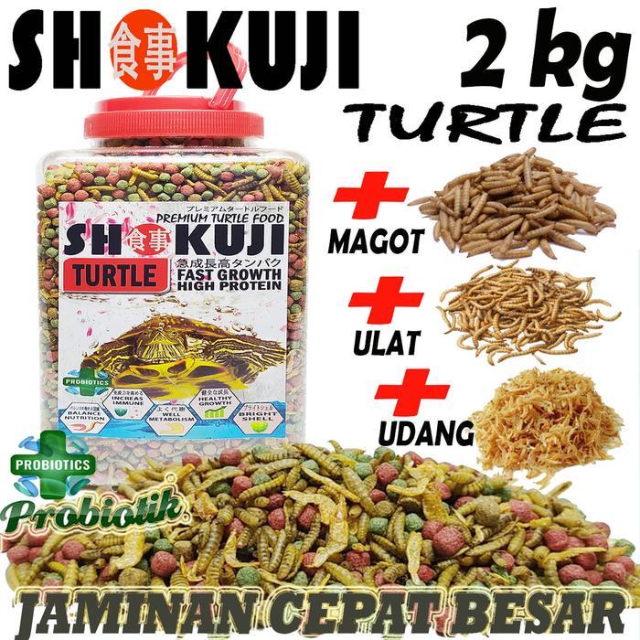 2KG SHOKUJI PELET BRAZIL RES DAMER MONBI PAKAN KURA KURA AIR BRASIL MAKANAN PELET KURAKURA AMBON