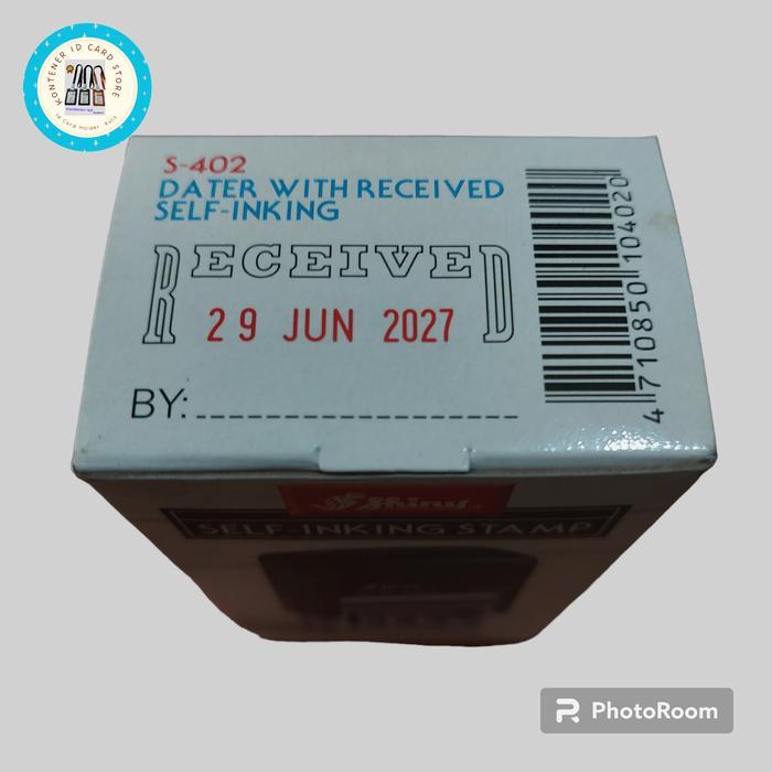 Stempel Received Tanggal Shiny S-402 Stempel Received Otomatis Shiny