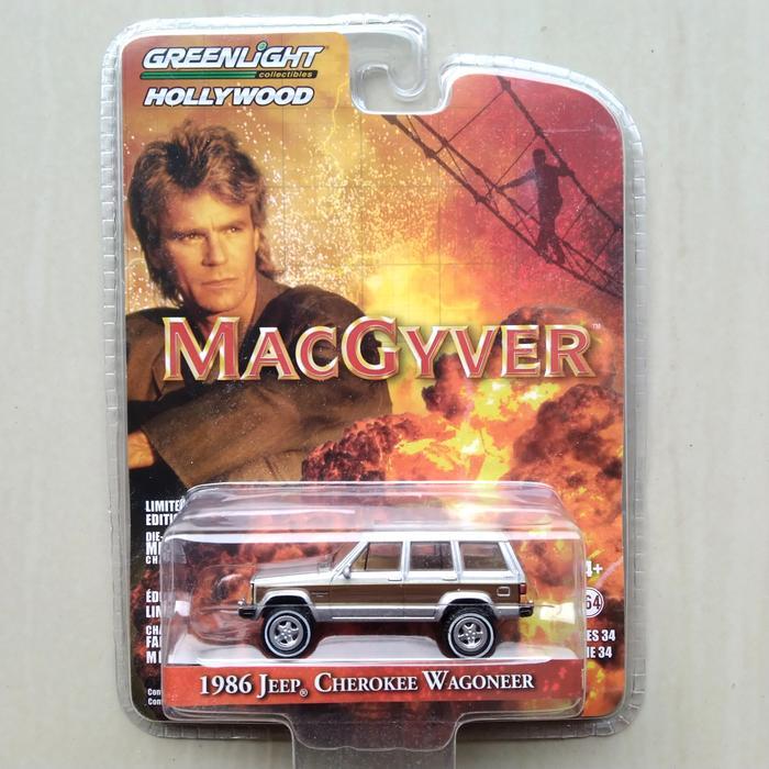 Greenlight 1986 Jeep Cherokee Wagoneer Macgyver Terbaru 