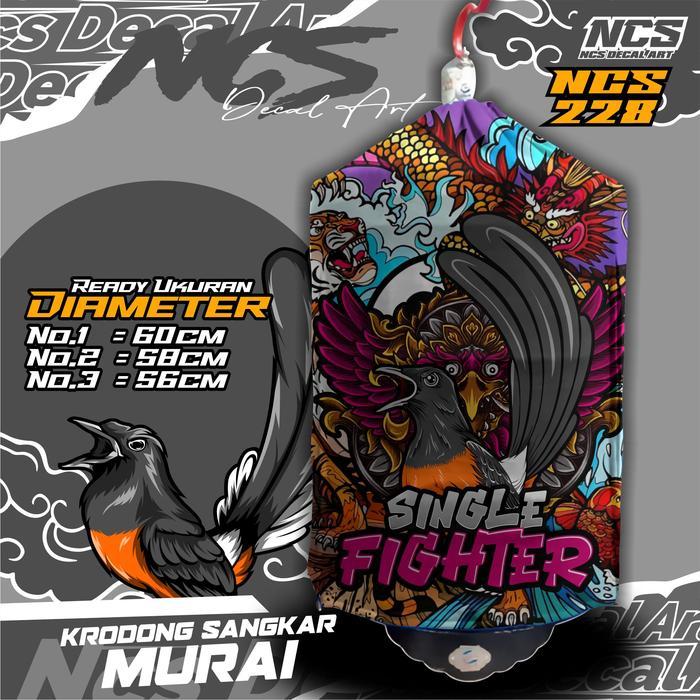 Kerodong MURAI BATU Motif Krodong SANGKAR murai batu Penutup sangkar Mengatasi OB Murai - NCS