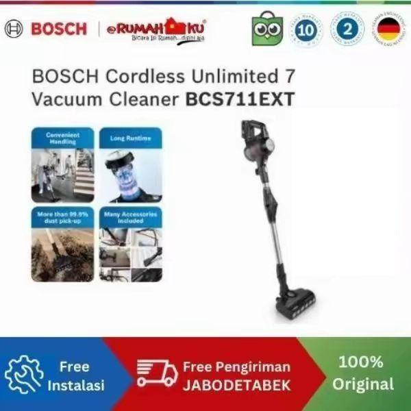 BOSCH CORDLESS VACUUM CLEANER UNLIMITED 7 BCS711EXT
