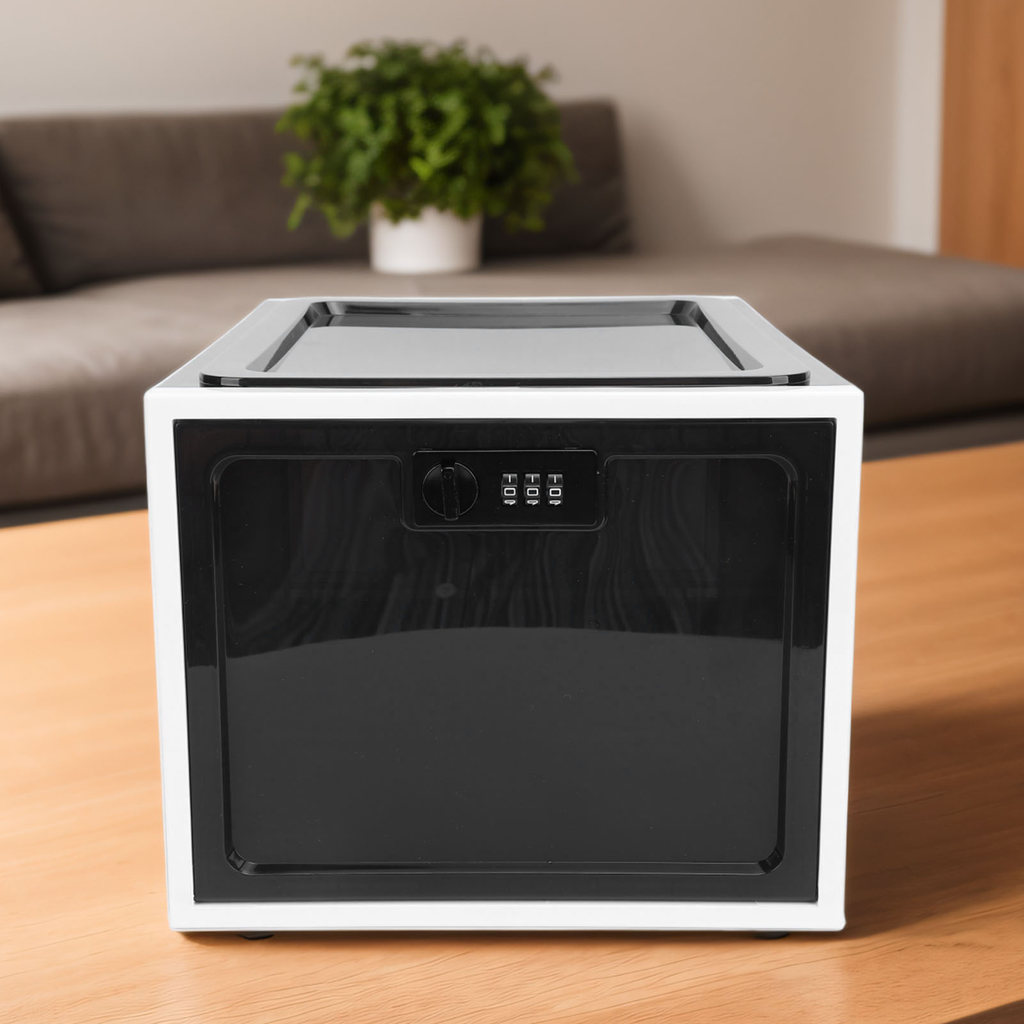 Fridge Lock Box Plastic Multifunctional Convenient Lockable Food Storage Cabinet For Home Fridge
