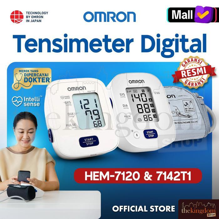 Omron Hem-7120 7121 7142T1 7142T2 7142T 7142 Tensimeter Digital Tensi Darah T1 T2 Terbaru 