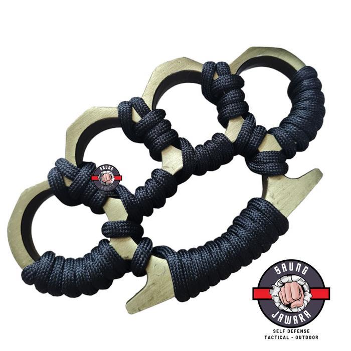 Tactical Steel Knuckle Baja Tebal Paracord Anti Slip Bernakel Terkuat Terlaris