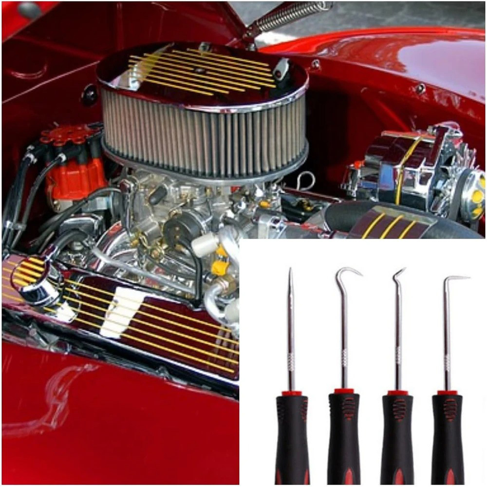 4Pcs Car Oil Seal Screwdrivers Set Car Auto Oil Seal O-Ring Seal Gasket Pick Puller Remover Pick