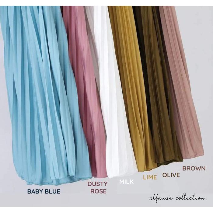 plisket rok plisket / rok panjang / rok viral - Baby blue / rok plisket / rok panjang / rok viral - 