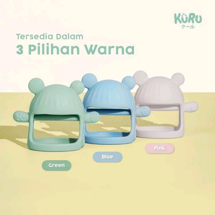 Kuru ST4 Silicone Teether Gitan Bayi BPA Free Teether Bayi Premium 3+ Bulan Food Grade