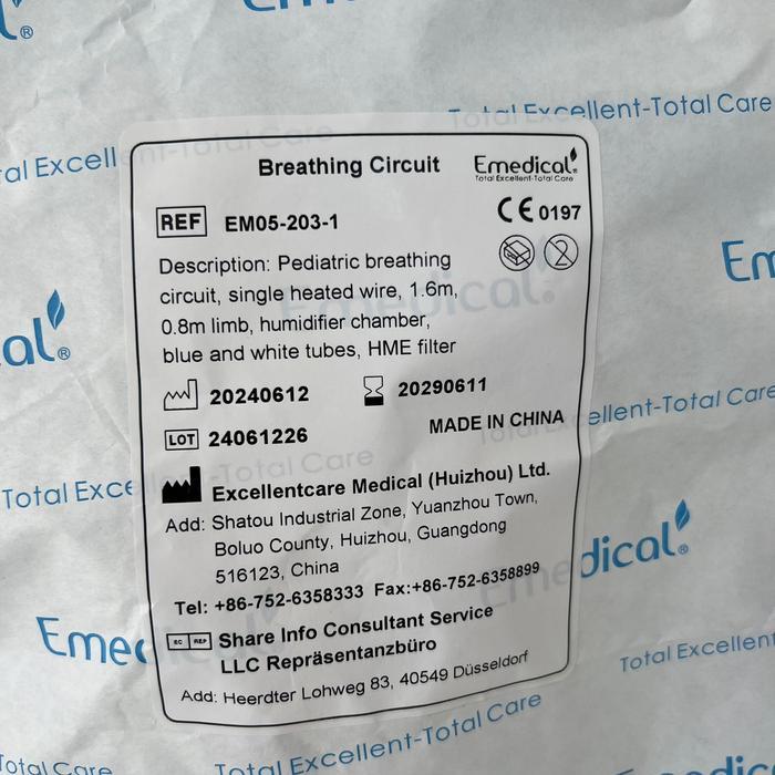 [READY] BREATHING CIRCUIT VENTILATOR DISPOSABLE DENGAN CHAMBER UNTUK DEWASA, ANAK, BAYI DUAL LIMB