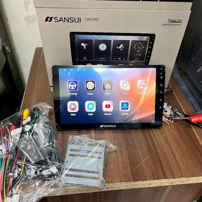 Headunit Android 9 Inch Sansui SA5200i Delta Series Ram 4/128GB QLED