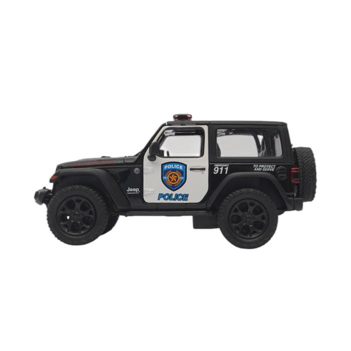 Top Gear Kinsmart 1:34 Diecast Jeep Wrangler 2018 Police Random Miniatur Mobil Mobil-Mobilan Kids