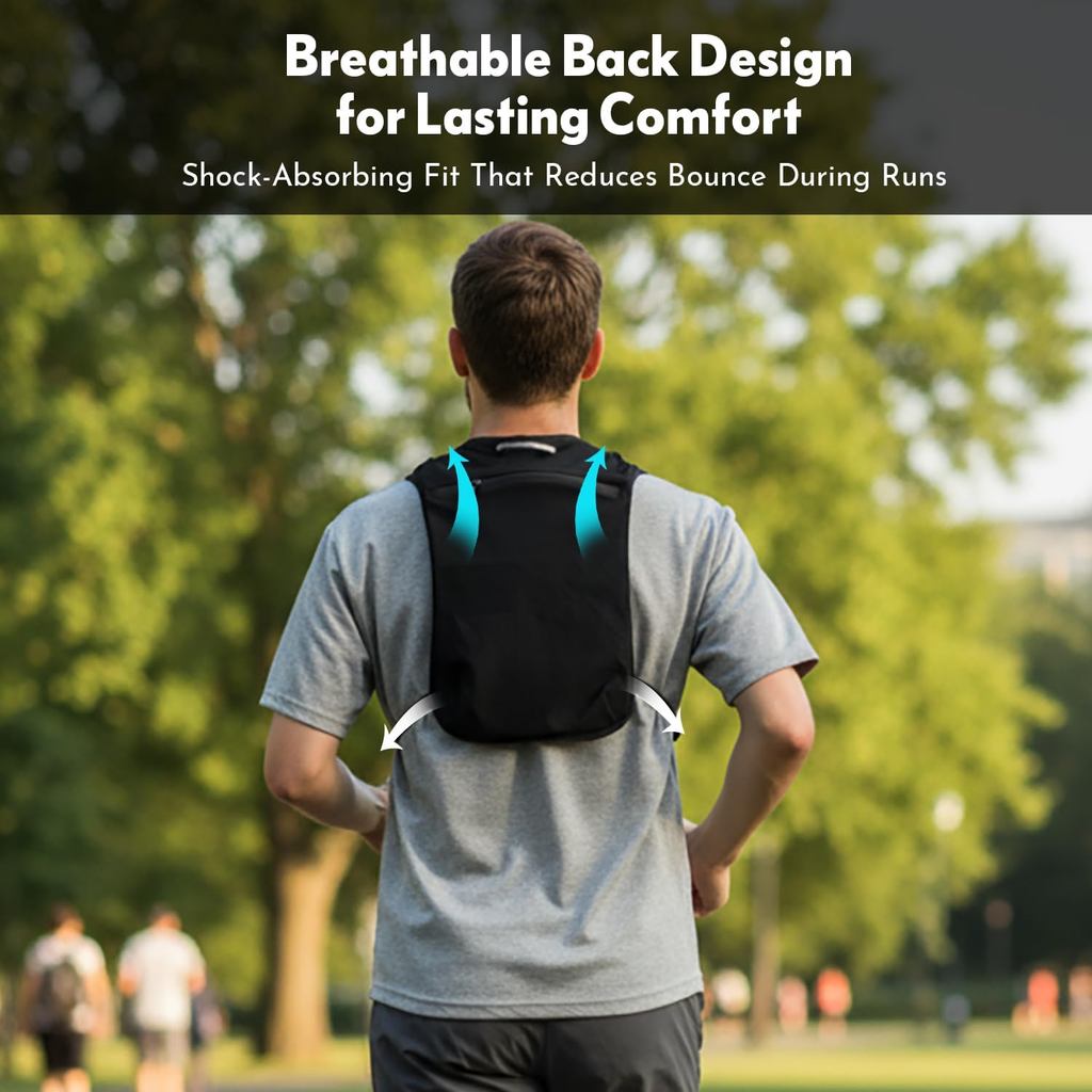 Running Vest Backpack with 2L Bladder, Camel Hydration Vest Backpack for Men/Women,
