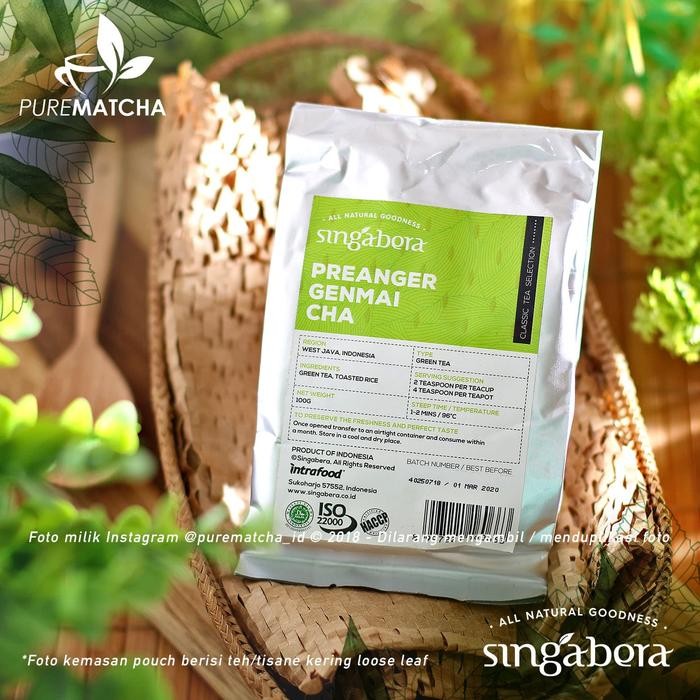 

SINGABERA TEH PREMIUM INDONESIA - SINGABERA PREANGER GENMAICHA 100 GR
