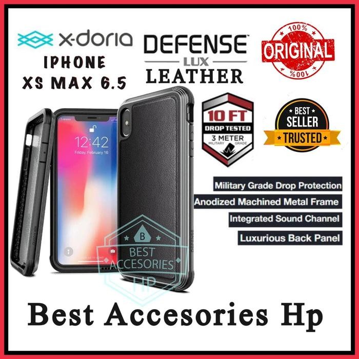 IPHONE XS MAX 6.5 X-DORIA DEFENSE LUX LEATHER HARD CASE ORIGINAL COVER