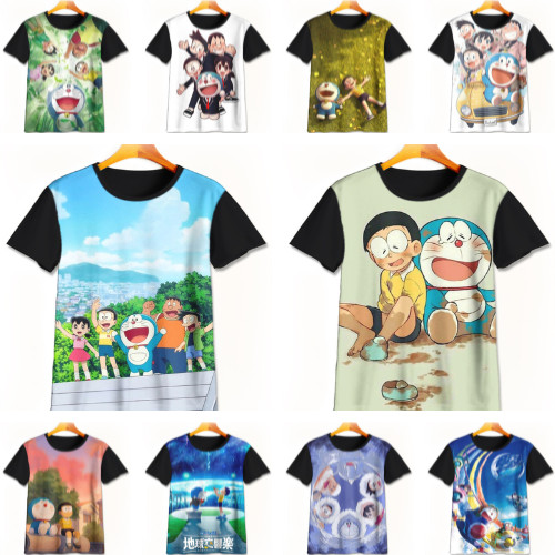 Kaos Anak Doraemon Nobita Model Anime Kartun Untuk Anak dan Dewasa Unisex Pria Dan Wanita