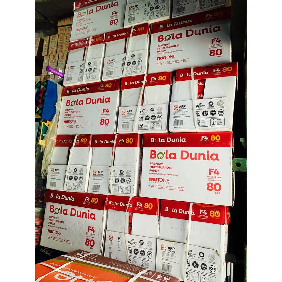 

Kertas Fotocopy/ Hvs F480Gr Bola Dunia