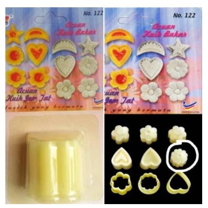 Cetakan kue tart/ jam tart/SinLian acuan 122 /cetakan kue kering bunga