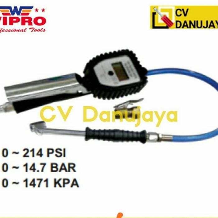 Digital Tire Inflator 3In1 Alat Ukur Ban Angin Nitrogen Hs 0001 Wipro