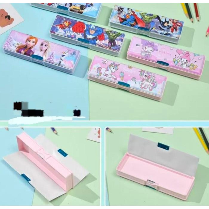 

Kotak Pensil Magnet Karakter 2 Sisi / Tempat Pensil Magnet Random