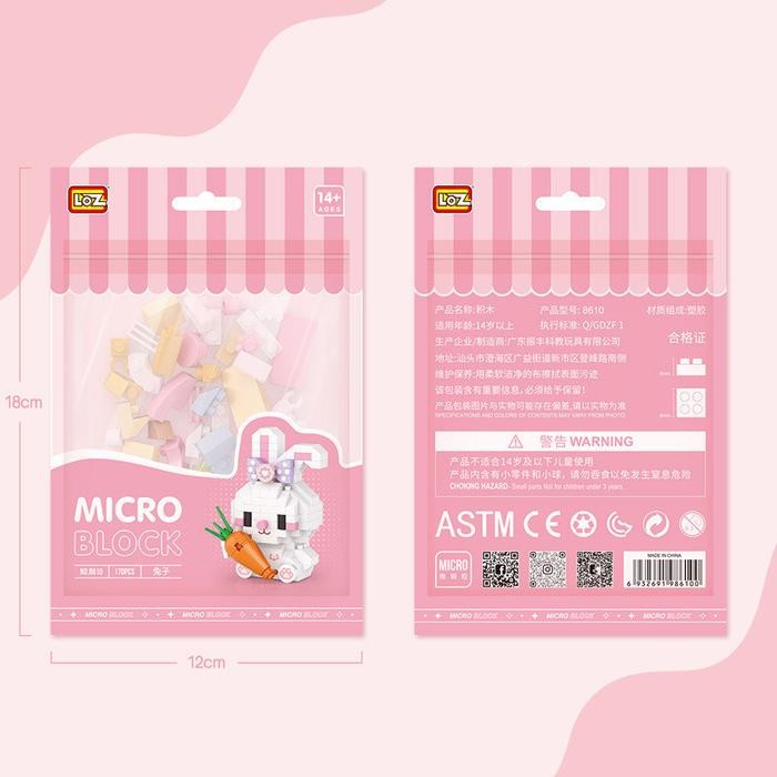 YKO Bricks Mainan Balok Nano Blok Building Hewan Series Block Block Nano Bricks Balok Susun DIY