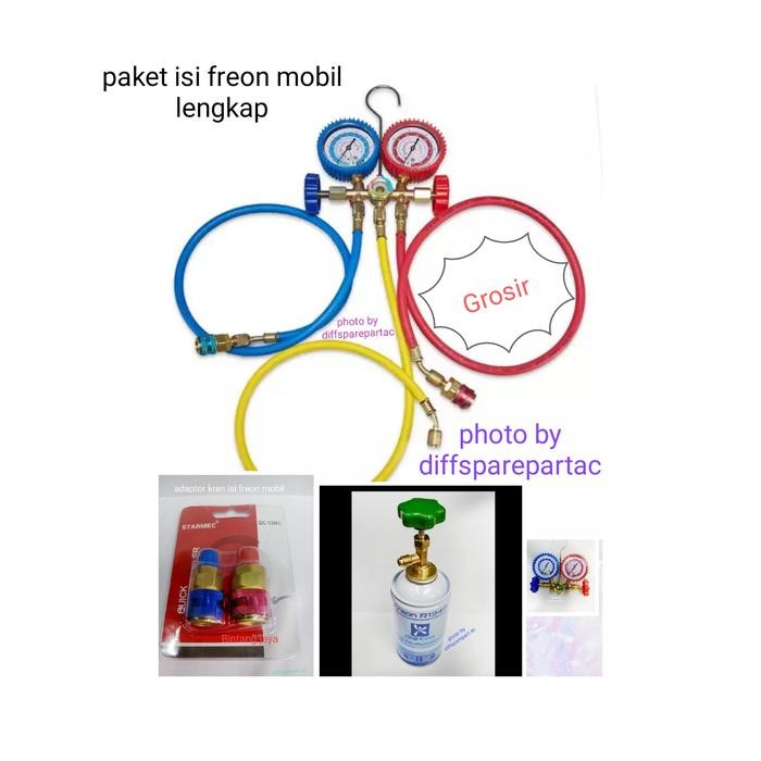 paket isi freon mobil lengkap