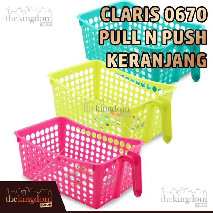 

Claris 0670 Pull N Push Keranjang Wadah Nampan Plastik Serbaguna