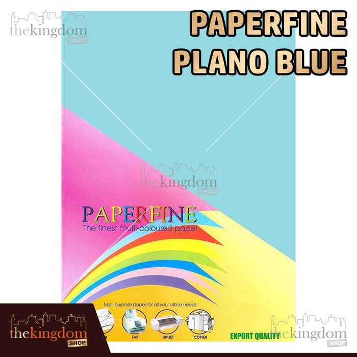 

Paperfine Kertas HVS Warna Plano Blue Biru Muda 61x86cm Isi 25 Lembar Kode Warna 180