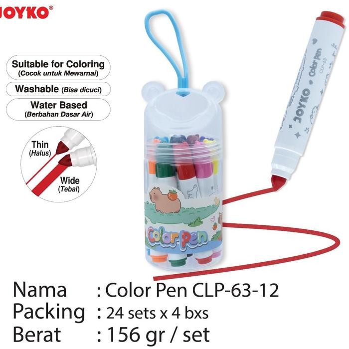 

Bisa E-Faktur! Color Pen Clp63 12 Warna Joyko