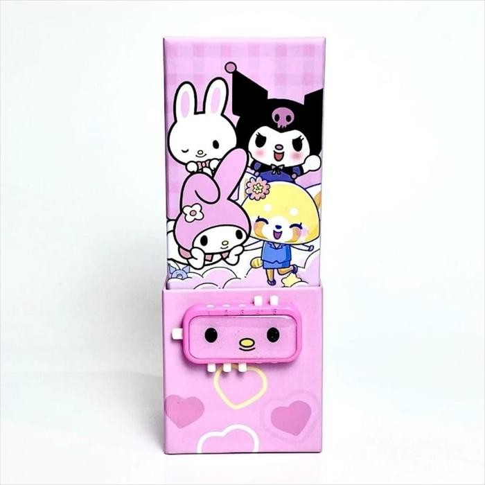 

(PASCODE SANRIO) KOTAK TEMPAT TEPAK PENSIL PENCIL CASE DENGAN KUNCI PIN PASSCODE PASSWORD SANDI