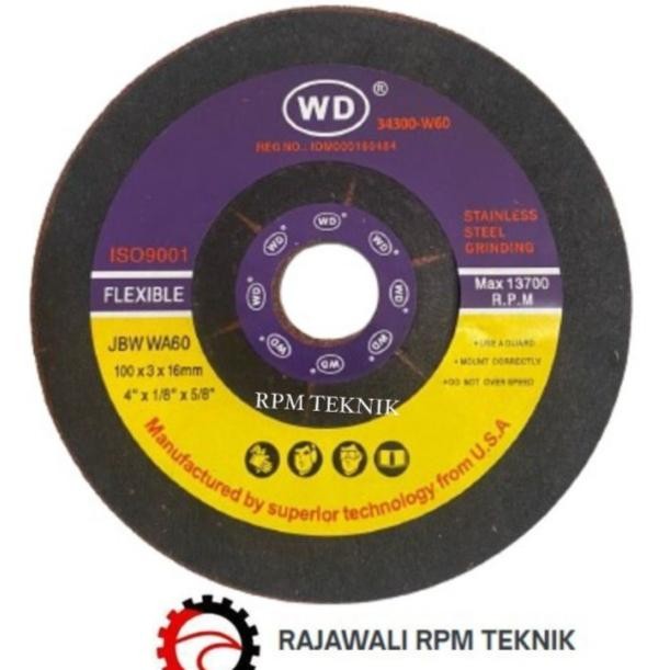 [Ready Stok] Batu Poles Flexible Stainless/ Wa60/ Wd Grinding Wheel