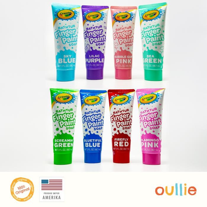 

NEW PRODUK CRAYOLA BATHTUB FINGER PAINT SOAP MAWAR-89