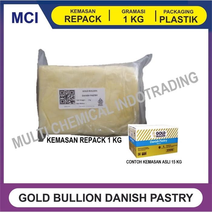 Pilihan- Korsvet Gold Bullion Danish Pastry Untuk Croissant Repack 1 Kg