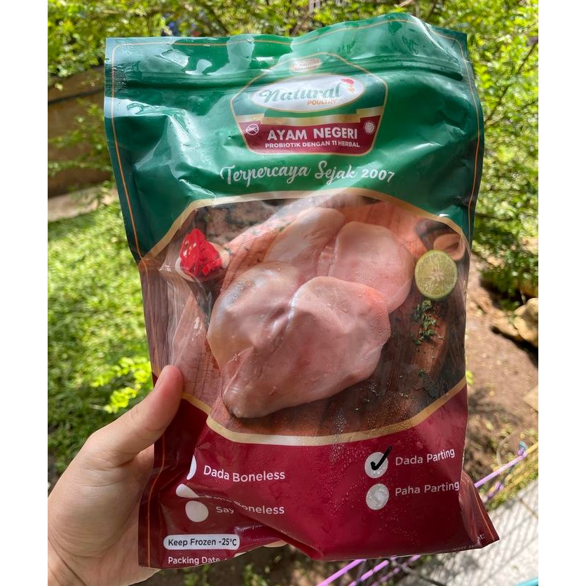 

Pilihan- Natural Poultry Dada Ayam Parting Bone In 500 Gr