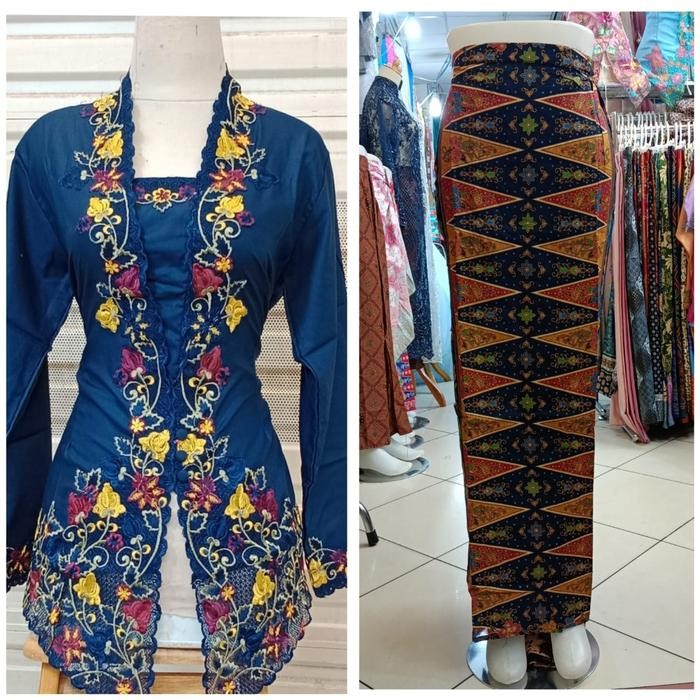 setelan kebaya encim modern/kebaya encim katun Ima/atasan kebaya