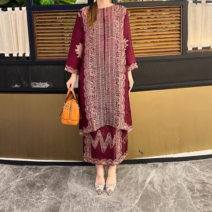 Lausboutique-Iskandar Set-Seri Globe-Setelan Batik Kondangan