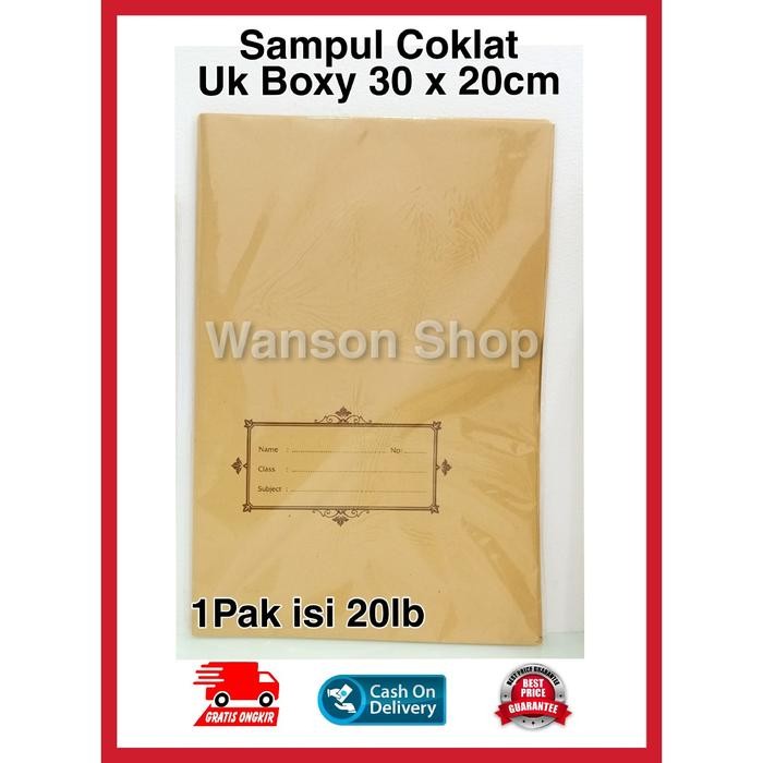 

New SAMPUL COKLAT UKURAN BOXY / SAMPUL COKLAT BUKU TULIS CAMPUS
