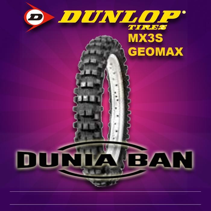 BAN TRAIL RING 18 DUNLOP MX3S GEOMAX UK 100/100-18 MOTOCROSS