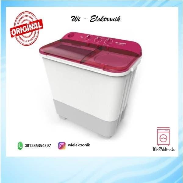 Mesin Cuci 2 Tabung Sharp ES-T75NT / Sharp Mesin Cuci EST75NT-BL/PK