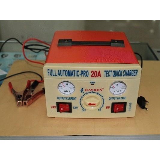 Ready Charger Aki 20 Ampere OTOMATIS Merk RAYDEN