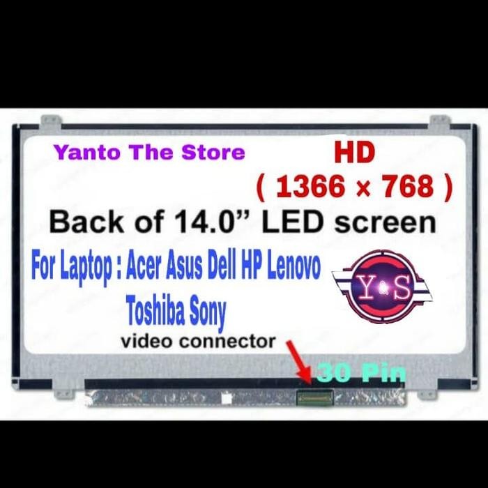Hot Sale Layar Led Lcd N140Bge-Ea2,N140Bge-Ea3,N140Bge-Eb3 14.0 Slim 30 Pin