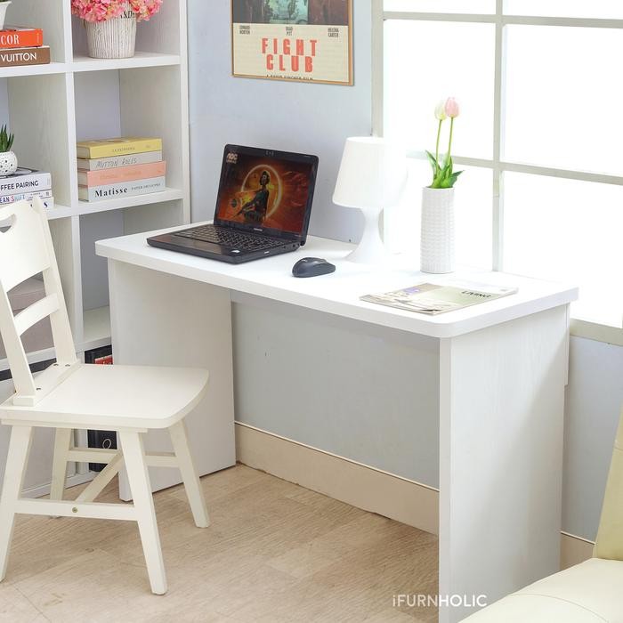 Pilihan- Ifurnholic Sammy Desk 120 Meja Kerja Dan Belajar Kayu Minimalis Meja Komputer
