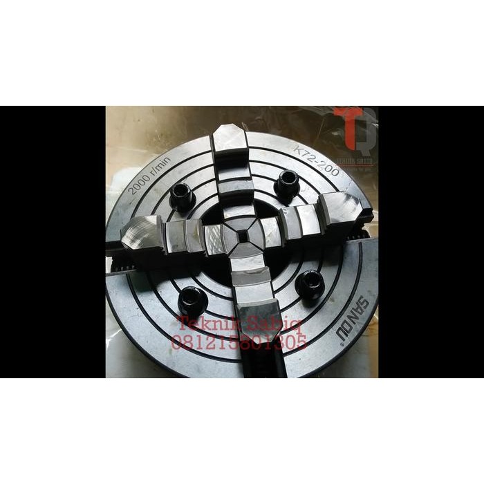 Termurah Chuck Bubut 8 Inch 4 Jaw - Claw Bubut 4 Jaw - Catok Kepala Bubut 8 Inc