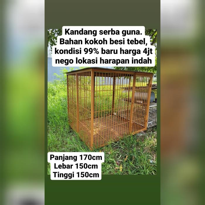 Kandang Anjing Bahan Besi Tebal Kandang Hewan Besar