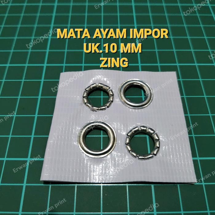 

New MATA AYAM 10 MM ZING UNTUK MESIN PLONG(SEMI OTOMATIS/MAGNETIC)@10GROSS