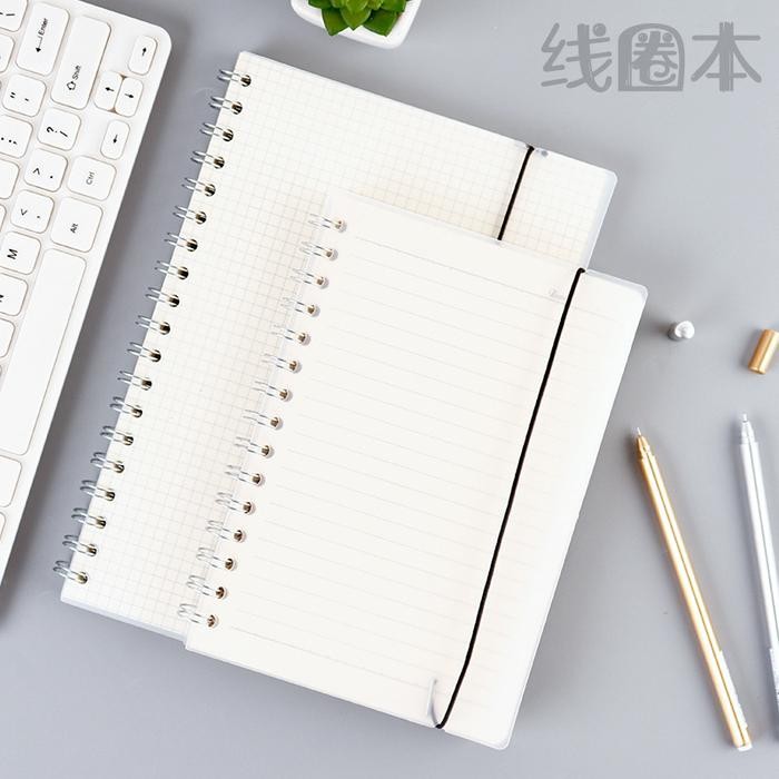 

New Notebook Spiral Besi Hard cover plastik A5 all Varian Line/Dt/Gr/Polos