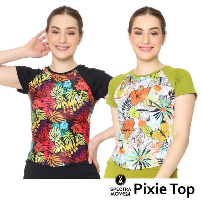 Pilihan- Baju Senam M-Xxl Pixie Top Legging Genoa (Dijual Terpisah) Kaos Olahraga Legging Gym