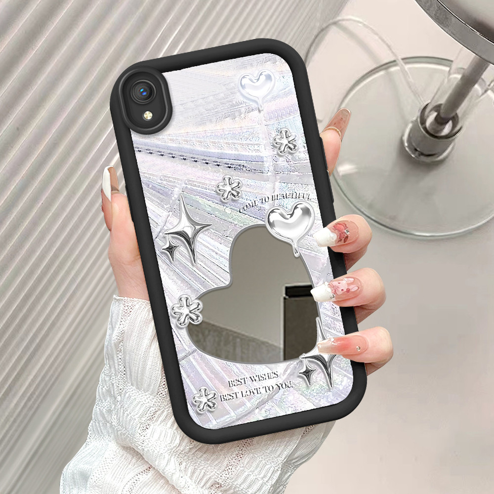 Casing Hp Untuk VIVO Y1S Y91C Cermin Softcase Case Love Cassing 5098 JZ TY