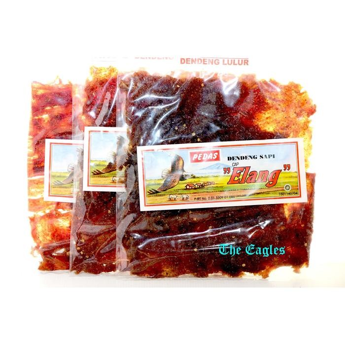 Pilihan- Dendeng Daging Sapi Elang Lulur Solo 250 Gr Halal Special Beef Jerky