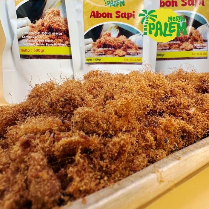 

Pilihan- Abon Sapi Premium 100Gr - Kering Manis Nikmat - Camilan Makanan - Cap Palem Merah