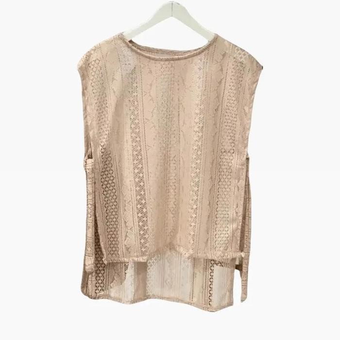 Pilihan- Vest Outer Brukat Atasan Motif Bunga Rompi Wanita Brukat Terbaru Panjang Santai Casual