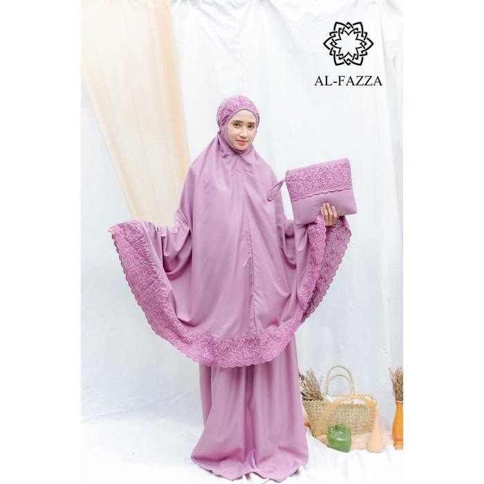 Pilihan- Mukena Muslim Dewasa Siti Khadijah Putih Katun Atasan Bawahan Bordir Cantik Mukenah